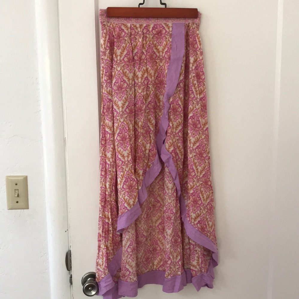 Spell jewel wrap maxi skirt quartz